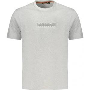 NAPAPIJRI Мъжка тениска с къс ръкав napapijri, Размер 2xl, Цвят Сив (np0a4iflsboxlogoss1_gr795)
