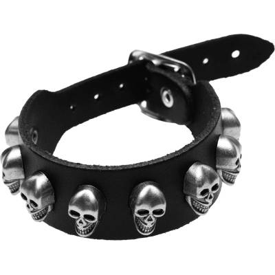 Black & metal гривна Черепи - bwz-722