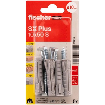 Fischer ДЮБЕЛ С ВИНТ 10x50 5 БР fischer sx plus (4048962481549)