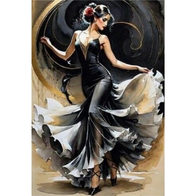 Norimpex Diamantové maľovanie Vo víre flamenca 30 x 40 cm