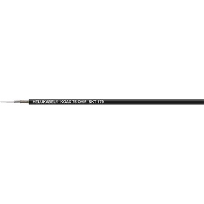 HELU 400312 koaxiálny kábel Vonkajší Ø: 4.30 mm SKT 179 75 Ω čierna 100 m