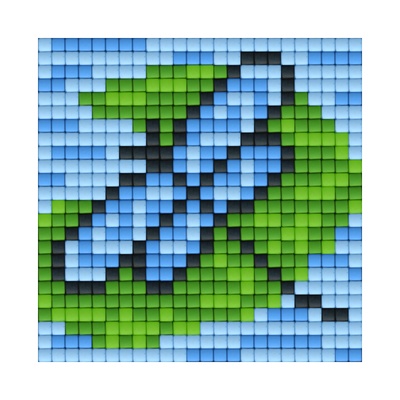 Bright Toys Мозайка с пиксели Bright Toys, 24x24 пиксела - Водно конче (BT24013)
