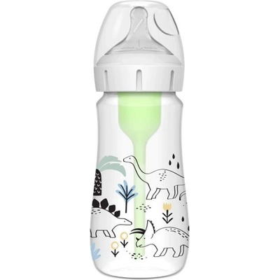 Бебешко шише Dr. Brown's Options+ - Wide-Neck, 270 ml, Dino (WB91010-INTLX)