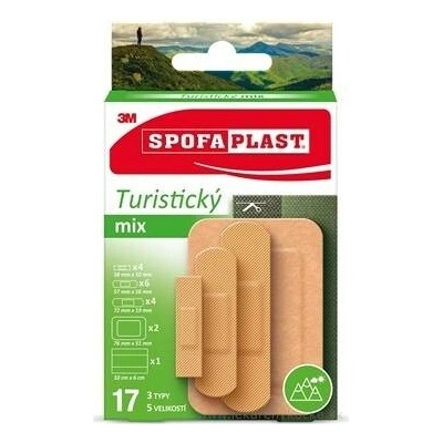 3M Spofaplast č.604 Náplasti Turistický mix 17 ks