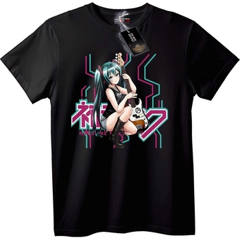 NOONEBRAND Тениска Hatsune Miku бас китара - XS, White