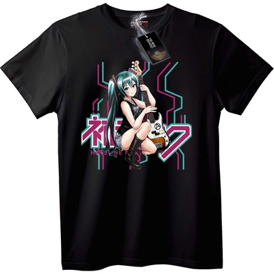 NOONEBRAND Тениска Hatsune Miku бас китара - XS, White