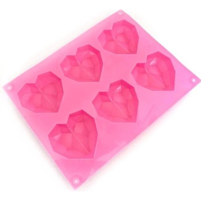 Silikonová forma srdce Diamond Hearts - Happy Sprinkles