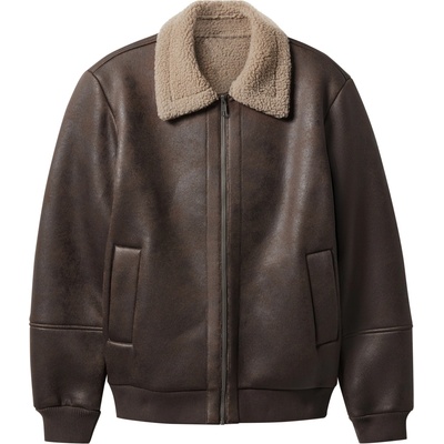 Esmara Men pánská bunda Biker hnědá – Zboží Mobilmania