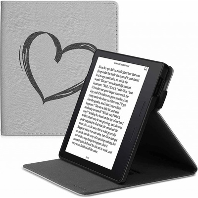 KW Mobile Brushed Heart KW4941806 pre Amazon Kindle Oasis 2/3 šedé