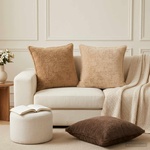 vidaXL Калъфка за възглавница 2 бр. HOUTEN Таупе 55 x 55 см (920601)