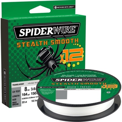 SpiderWire šňůra Stealth Smooth 12 Průhledná 150m 0,06mm 5,4kg