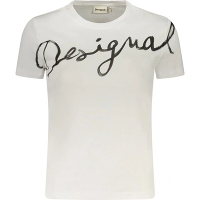 DESIGUAL Дамска тениска с къс ръкав desigual, Размер m, Цвят Бяло (26swtk07_bi1000)
