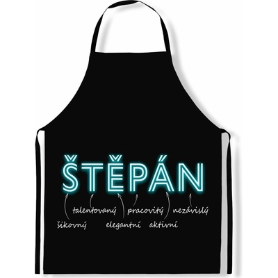 IMPAR Zástěra Mužská jména Neon Štěpán