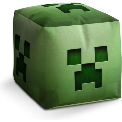 Sablio Taburet Kostka Green Blocks: 40x40x40 cm
