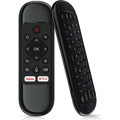 Универсално дистанционно No brand H6, Air mouse, USB 2.4GHz, IR програмируемо, Черен - 13046 (13046)