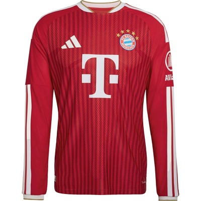 adidas FC Bayern Authentic Home Long Sleeve 2026/27 červená