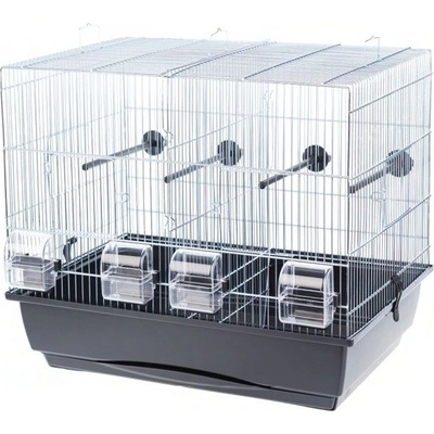 INTER-ZOO Pet Products Клетка за птици MESSI хром - 54 x 39 x 47 cm ЧЕРНА