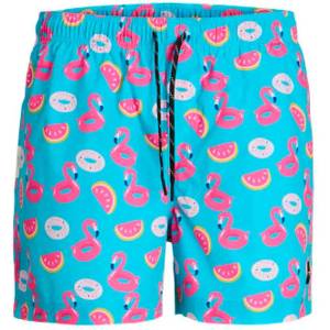JACK & JONES Бански гащета Jack & jones Maui Novelty swimming shorts - Blue (Blue / Pink)