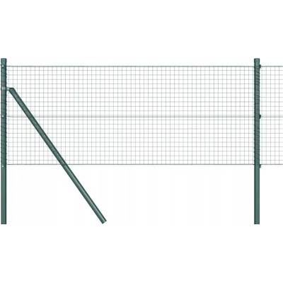 Oplocení ze svařovaného drátu s 13 sloupky Zelený 0,5x50 m Ocel