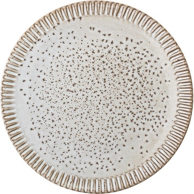 Bloomingville Kameninový talíř 20 cm THEA - krémový
