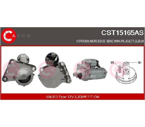 CASCO Štartér CST15165AS
