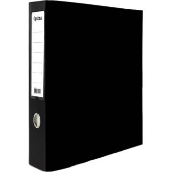Optima Органайзер за папки optima a/4 75 мм с релса за защита на ръбовете черен 124530 (124530)