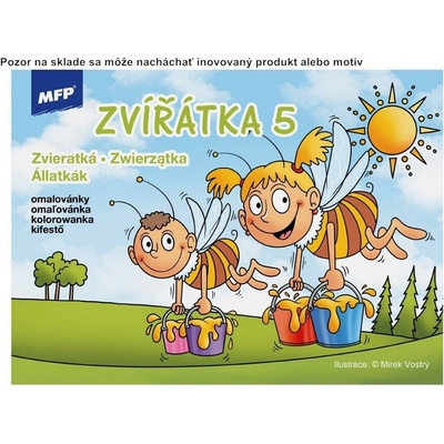 Omaľovánka A5 16 strán Zvieratká 5