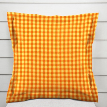 Biante Olivia s lemom OL-006 Oranžovo-žltá kocka malá 45 x 45 cm