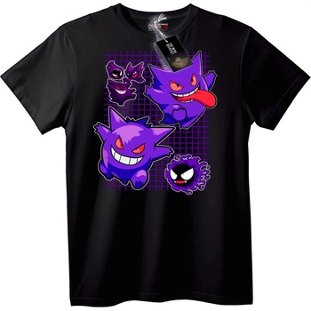 NOONEBRAND Тениска Gengar Покемон - 2XL, Black