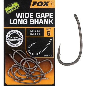Fox Edges Armapoint Super Wide Gape Long Shank vel.4 10 ks