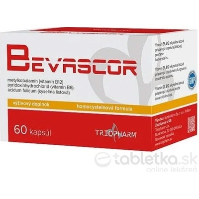 Bevascor B12 B6 Kyselina listová 60 kapsúl