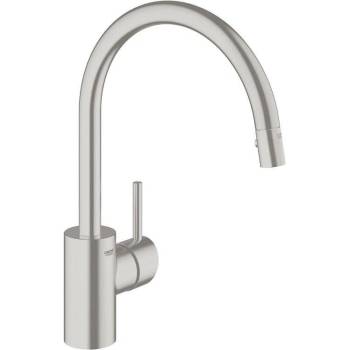 GROHE Смесител едноръкохватков за кухненски умивалник, стоящ, матиран хром Concetto (31483DC1)