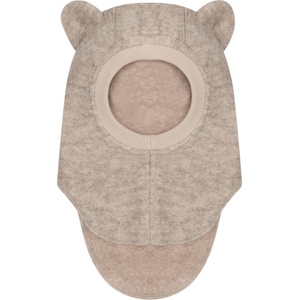 Huttelihut Детска зимна шапка (beanie) Huttelihut Kid's Balaclava Ears Wool Balaclava - Sand Melange - размер 48 cm (904-6673-0511)