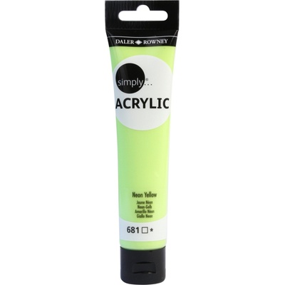 Daler-Rowney Simply АКРИЛНА боя Neon Yellow 75 ml 1 бр (126975681)
