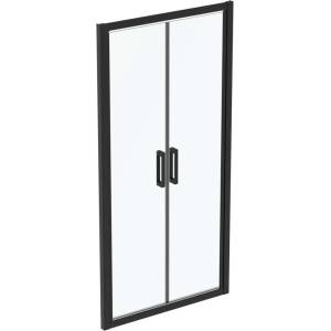 Ideal Standard Connect 2 - Душ-врата 100 см, черно/прозрачно стъкло K9296V3 (K9296V3)