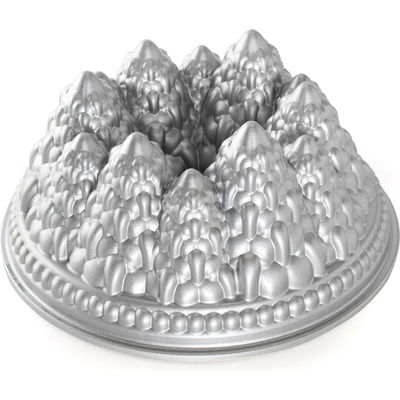 Nordic Ware Класическа форма за кекс PINE FOREST, сребриста, Nordic Ware (NW89737)