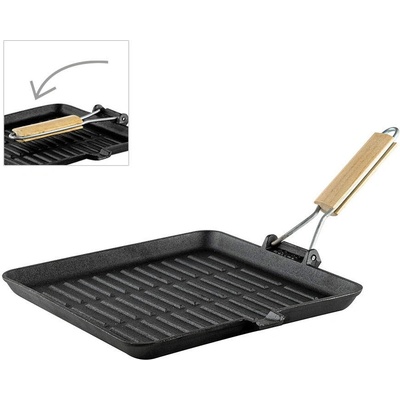 Luigi Ferrero 28 х 28 см квадратен грил тиган от чугун Luigi Ferrero от серия Tika