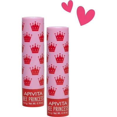APIVITA Комплект - Стик за устни Bee Princess, 2 х 4.4 g