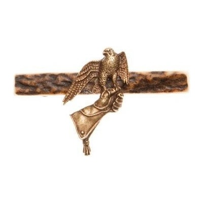 Zubíček parohová spona Sokol na rukavici – Zboží Mobilmania
