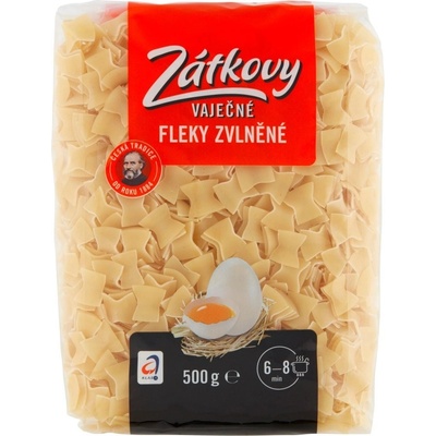 Zátkovy Vaječné Těstoviny Fleky zvlněné 0,5 kg