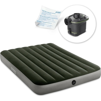 INTEX FULL DURA-BEAM PRESTIGE AirBed WITH BATTERY PUMP 137x191cm 64778