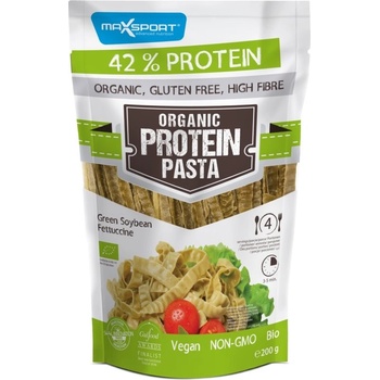 Max Sport Organic Protein Pasta Green Soybean Fettuccine proteínové cestoviny 200 g