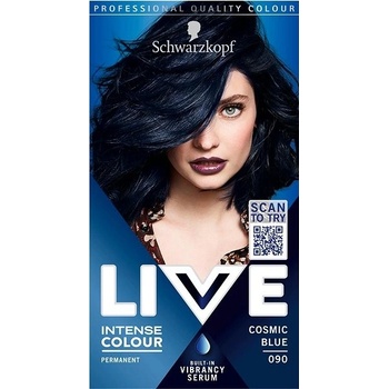 Schwarzkopf Live Intense Colour barva na vlasy 090 kosmická modrá