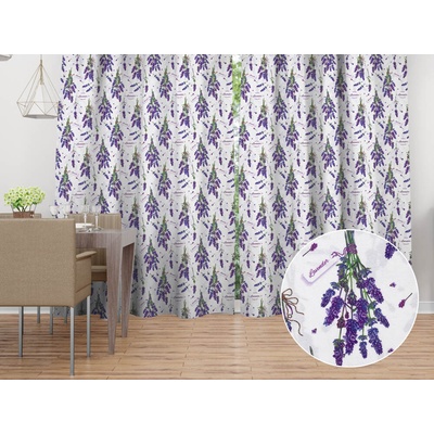 Biante Dekoračný záves PML-084 Lavender 145x190 cm