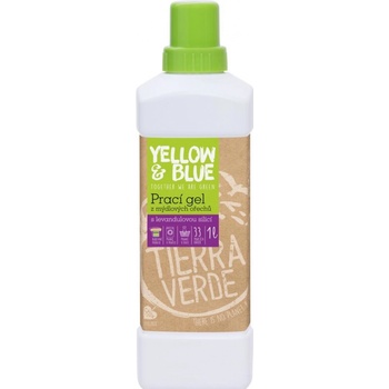 Yellow & Blue prací gel z mydlových orechov levanduľový 1000 ml
