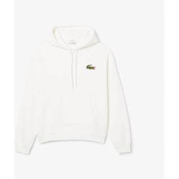 Lacoste Суичър Lacoste Loose-Fit Badge Accent Hoodie - Cream