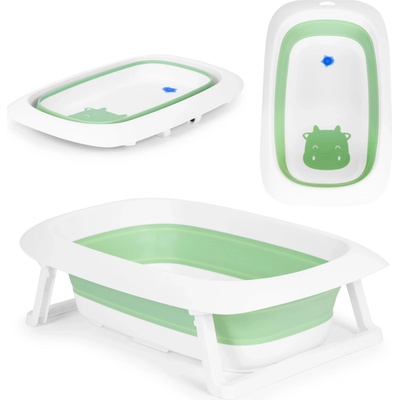 Ecotoys Skladacia detská vanička s výpustou Oranžová