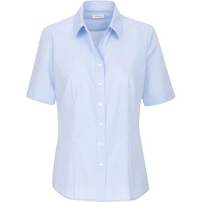 Seidensticker košile Blouse Regular SSL krátký rukáv dámská světlá Modrá