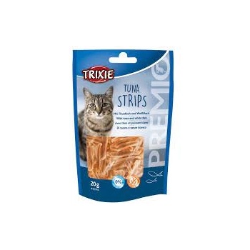 TRIXIE PREMIO Tuna Strips - Лакомство за котки, вкусни филета с риба тон, 20 гр