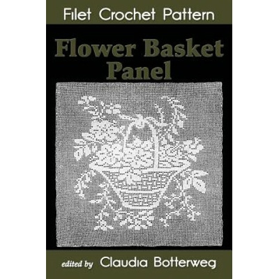 Flower Basket Panel Filet Crochet Pattern: Complete Instructions and Chart